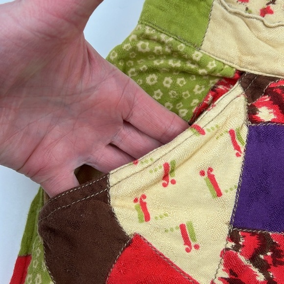 ** HOST PICK** Kimchi Blue Multicolour patchwork Casual Pants - Picture 5 of 12